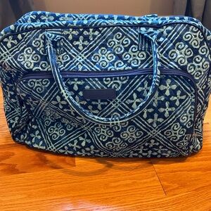 Vera Bradley Blue Tile Travel Bag Bundle